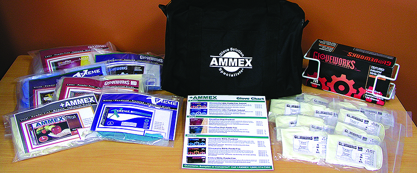 Samples can enhance the prospects of selling more disposable gloves.